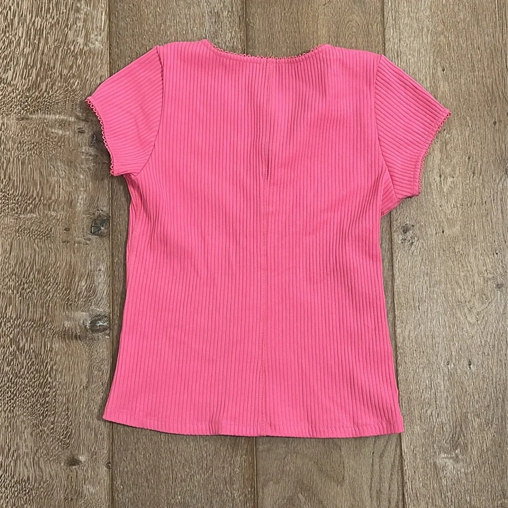 Pink Ribbed Top - Picture 3 of 4